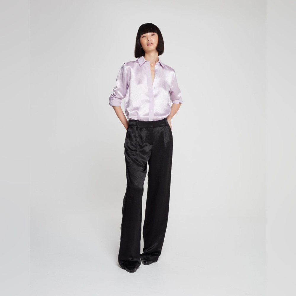 Serena Bute 100% Silk Wide Leg Pants N103-25